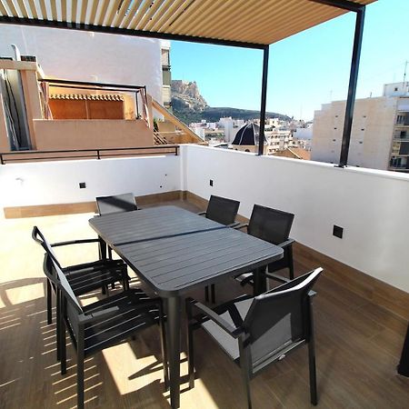 Atico Loft De Lujo Con Terraza Espectacular Y Vista A Los 2 Castillos Apartment Alicante Ngoại thất bức ảnh